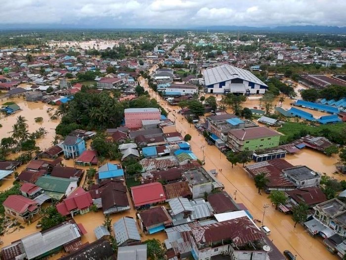 Video Penampakan dari Udara Banjir di Kalimantan Selatan, Tonton Sampai Akhir