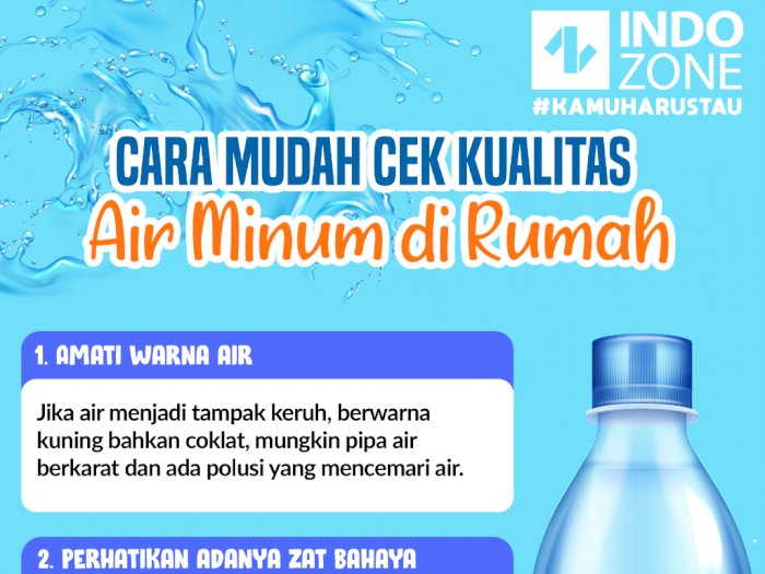 Cara Mudah Cek Kualitas Air Minum di Rumah