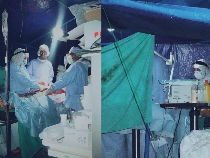 Pasien COVID-19 Jadi Korban Gempa di Sulbar, Dokter Lakukan Operasi Darurat di Tenda