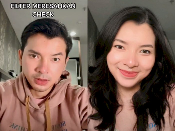 Pria Ini Coba Filter Wajah dan Jadi Wanita Cantik, Netizen: Mirip Elsa di Ikatan Cinta