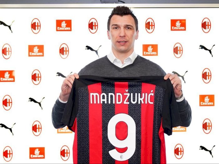 Sah! Mario Mandzukic Berkostum AC Milan, Pakai Nomor Punggung Sakral 9 