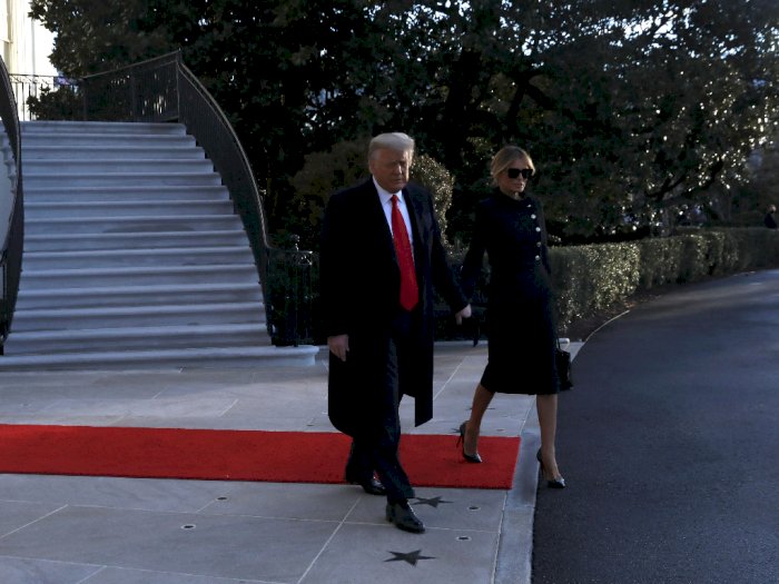 Masa Jabatannya Sebagai Presiden AS Berakhir, Donald Trump Tinggalkan Gedung Putih