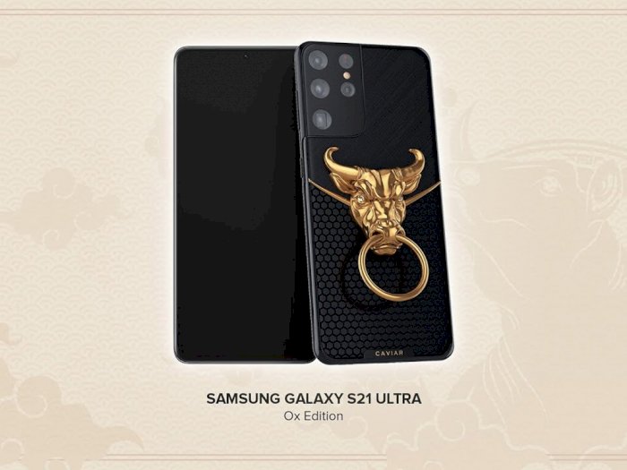 Caviar Rayakan Imlek 2021 dengan Hadirkan Kepala Lembu Emas di Galaxy S21 Ultra!