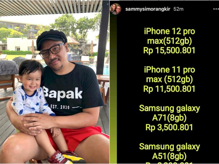 Akun Instagram Sammy Simorangkir Dihack, Malah Jadi Tukang Jual HP