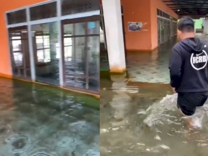 Viral Banjir di Masjid Kalsel Airnya Bening, Netizen Malah Pengen Berenang