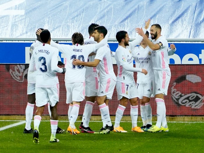 Eden Hazard dan Karim Benzema Bawa Real Madrid Unggul dari Alaves 4-1