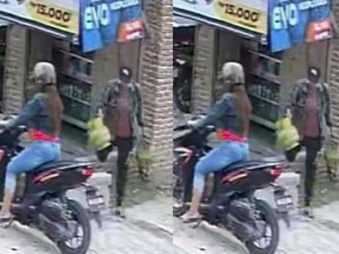 Terekam CCTV! Aksi Dua Wanita di Deli Serdang Curi Tabung Gas Elpiji di Sebuah Warung