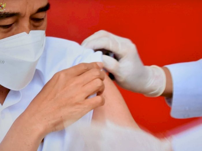 Disuntik Vaksin Kedua, Jokowi: Sama Seperti 2 Minggu Lalu, Tidak Terasa
