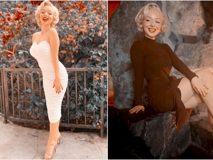 Mirip dan Sering Bergaya Marilyn Monroe, Wanita Ini Jadi Terkenal dan Kaya Raya