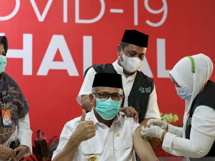 Jalani Vaksinasi Covid-19, Gubernur Aceh: Tak Ada Efek Samping Apapun