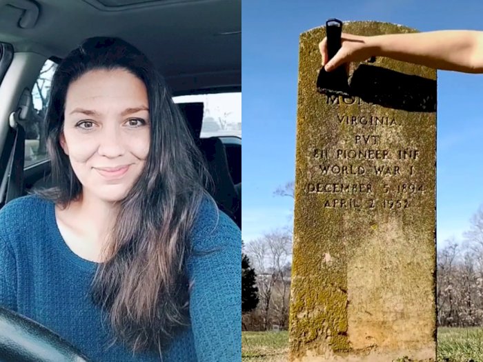 Tak Biasa, Wanita Ini Hobi Bersihkan Batu Nisan di Kuburan untuk Hilangkan Stress