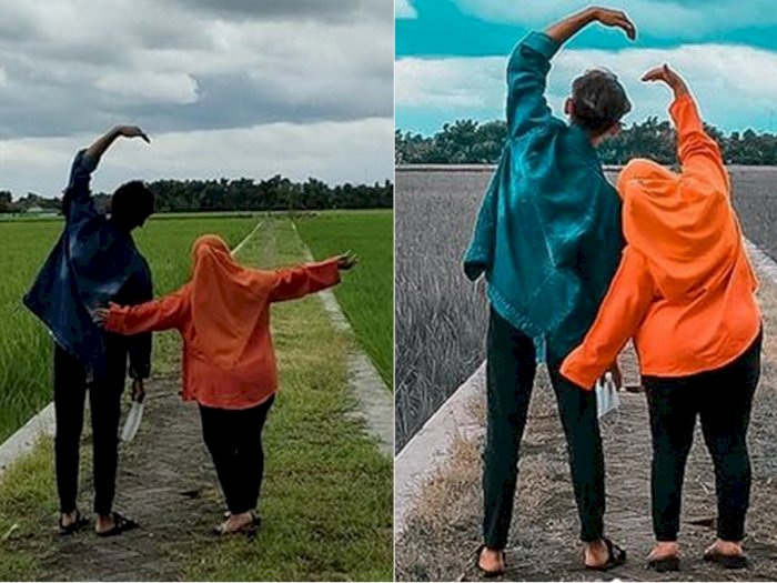 Foto Bareng Cowok di Sawah, Bentuk Love Tangan Kekeyi Jadi Sorotan: Kok Nggak Nyatu?