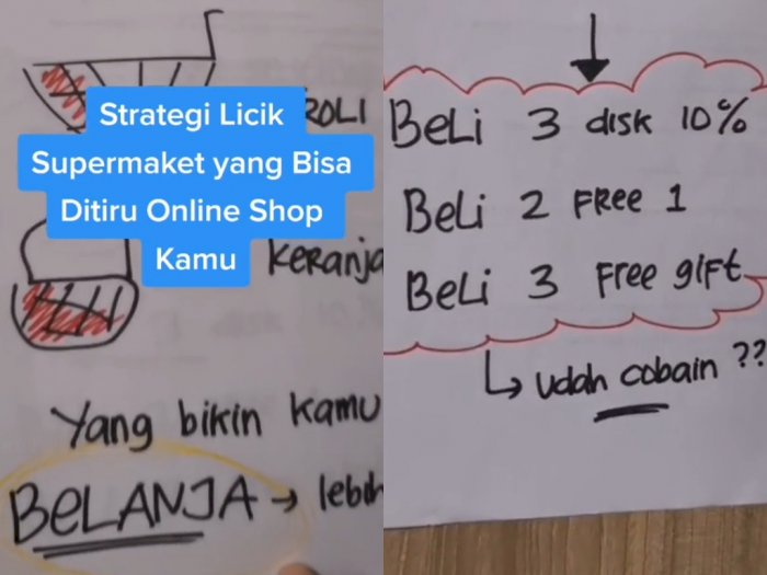 Viral Video Strategi 'Licik' Supermarket yang Bisa Ditiru Online Shop, Caranya Mudah!