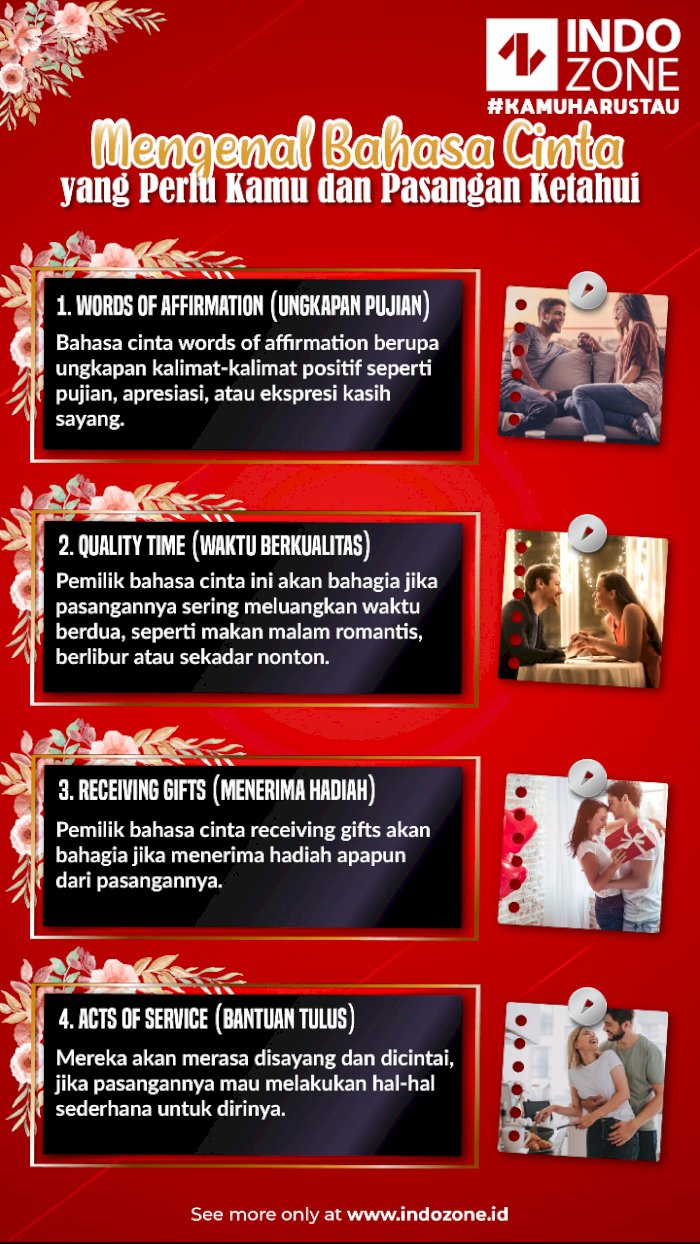 Mengenal Bahasa Cinta yang Perlu Kamu dan Pasangan Ketahui  Indozone.id