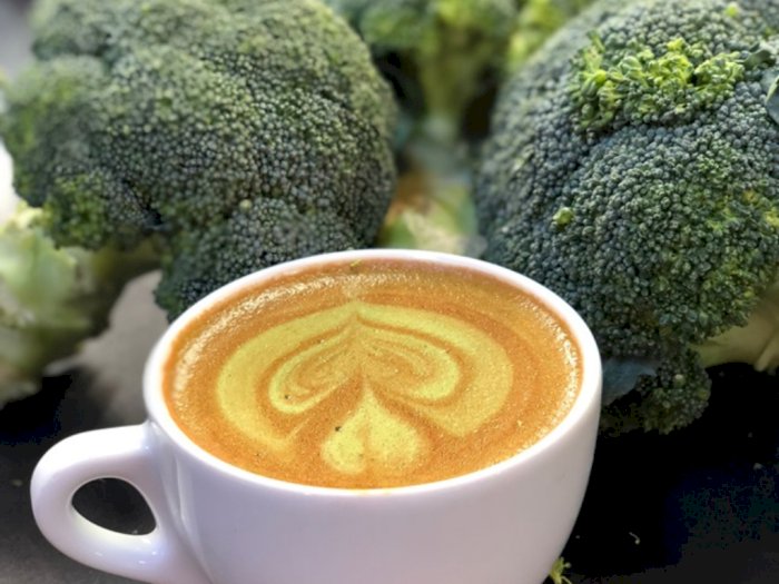 Minuman Unik Broccolatte, Kopi Plus Campuran Bubuk Brokoli, Tertarik Cicipi?