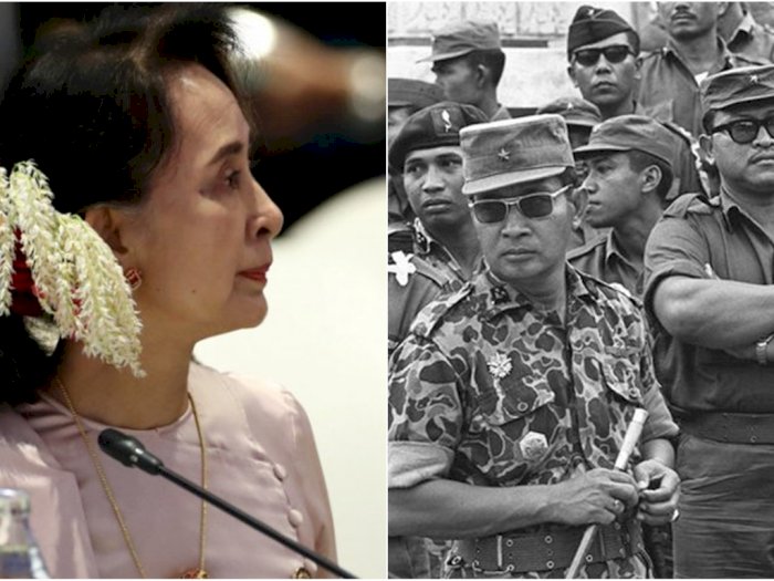 Terungkap! Militer Myanmar Belajar Dwifungsi dari ABRI, Kini Kudeta Aung San Suu Kyi Dkk
