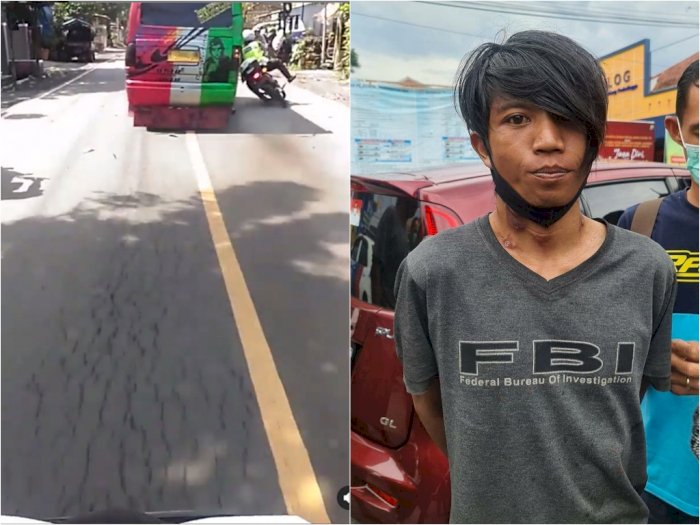 Sopir Angkot yang Senggol Polisi Hingga Terjatuh di Probolinggo Diciduk, Begini Wajahnya