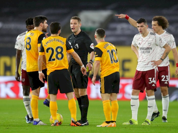 9 Pemain Arsenal Menyerah di Kandang Wolves, Kalah 2-1