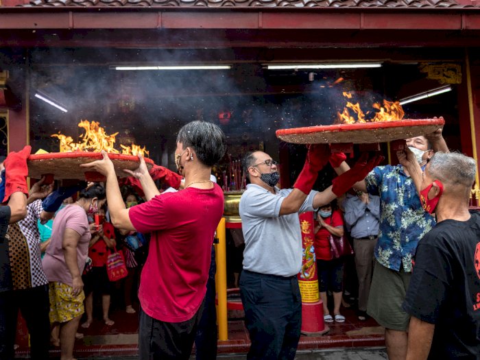 FOTO: Ritual Sang Sin Jelang Imlek 2572 di Semarang