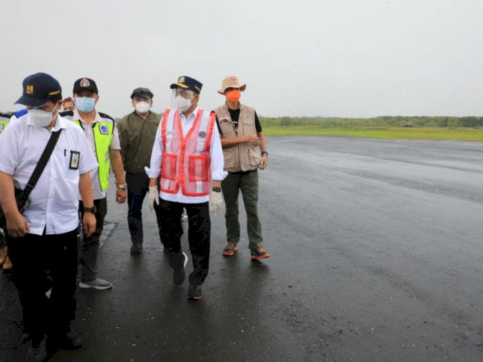 Menhub Datangi Bandara Semarang, Ganjar Siapkan Cara Menahan Banjir Selama 100 Tahun