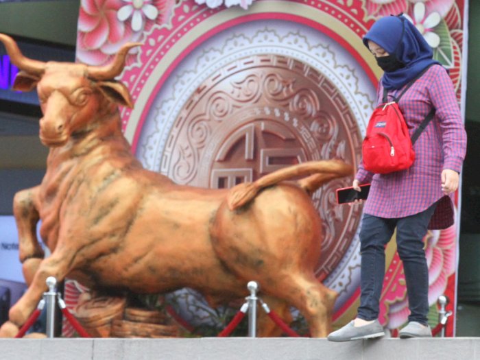 FOTO: Dekorasi Imlek di Pusat Perbelanjaan Malang