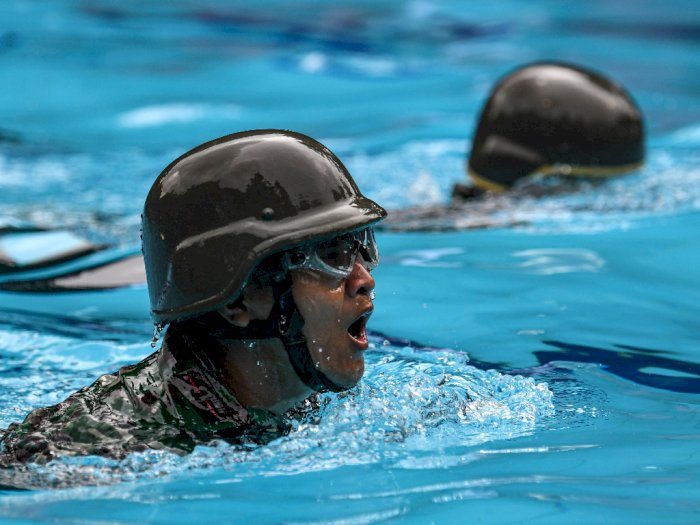 FOTO: Lomba Triathlon Prajurit Korps Marinir