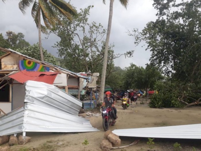 Dinsos Lampung Mulai Perbaiki Rumah Warga yang Terdampak Bencana Puting Beliung