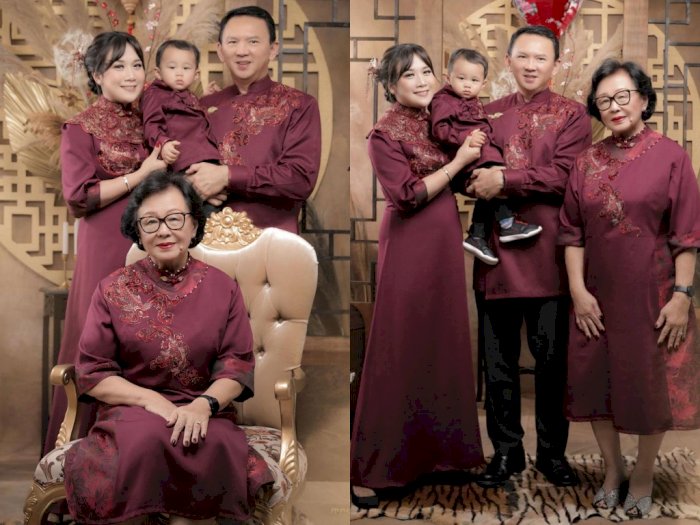 Rayakan Tahun Baru Imlek, Ahok dan Keluarga Kecilnya Ucapkan Gong Xi Fa Cai