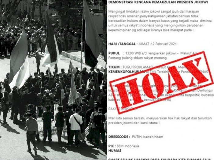 CEK FAKTA: BEM Indonesia Berencana Demo Pemakzulan Jokowi 12 Februari