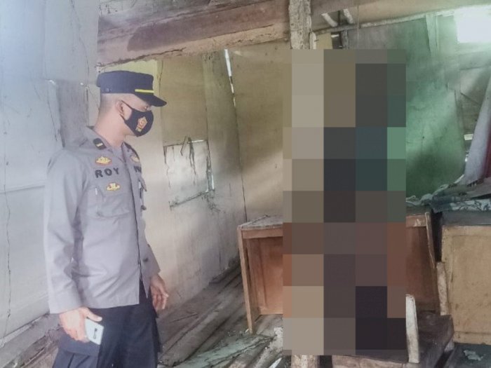  Mayat Pria Tanpa Identitas Ditemukan Tergantung Membusuk dalam Kedai di Solok