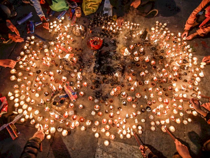 FOTO: Perayaan Festival Sri Panchami di Nepal