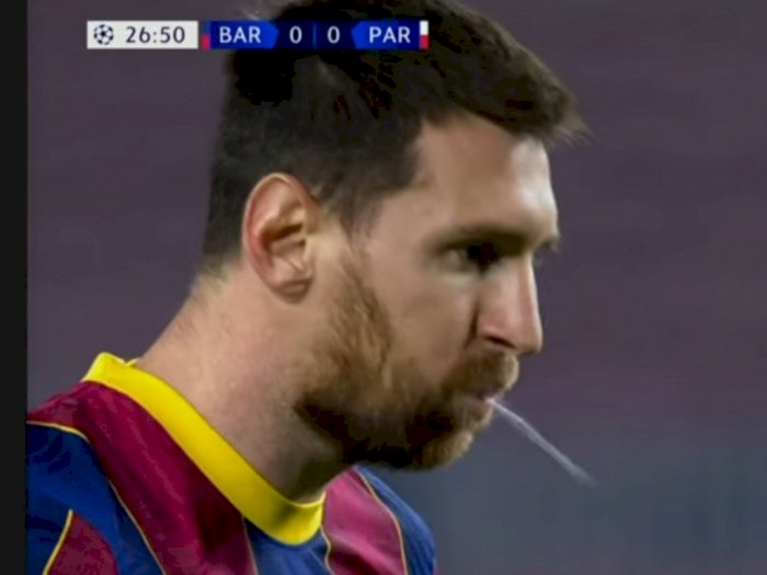 Sebelum Eksekusi Penalti, Messi Meludah Dulu, Tapi Sayang Barcelona Tetap Kalah Atas PSG