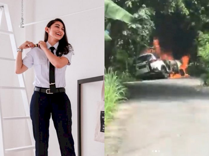 Pilot Athira Farina Alami Kecelakaan Saat Berlibur di Bali, Mobil Hangus Terbakar