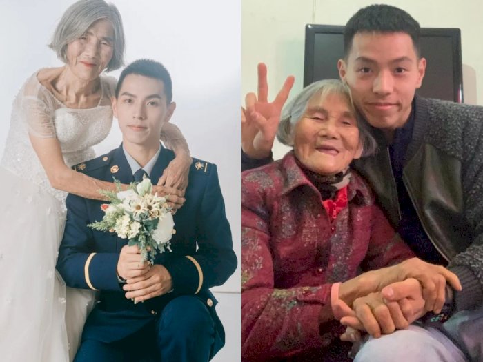 Viral Foto Pernikahan Nenek 85 Tahun dengan Pria 24 Tahun, Ternyata Ada Kisah Mengharukan