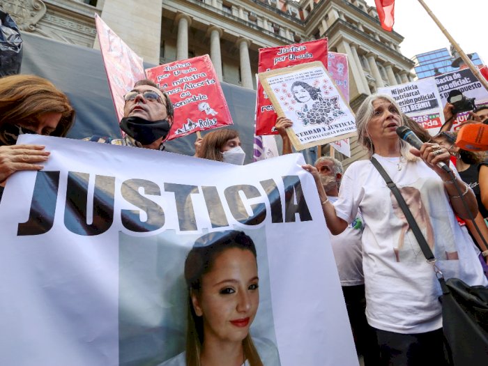 FOTO: Protes Menentang Kekerasan Terhadap Wanita di Buenos Aires