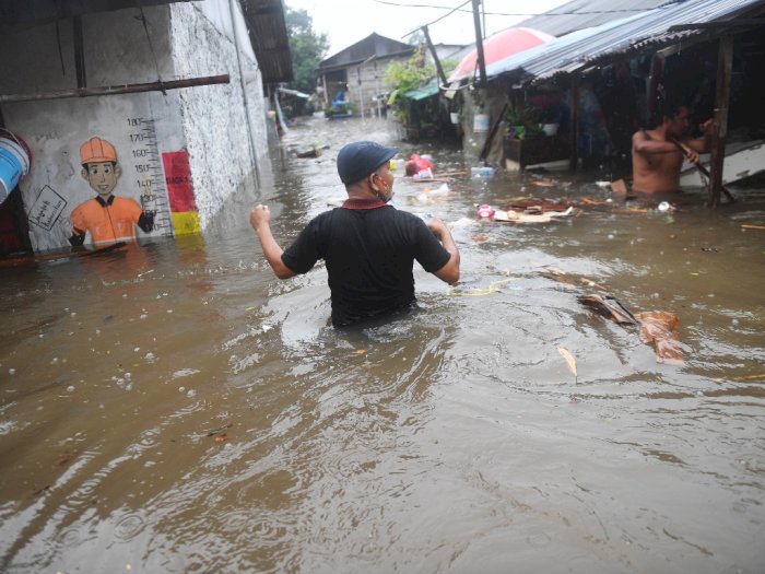 Banjir di Sejumlah Titik di DKI Jakarta Disebabkan Curah Hujan Tinggi