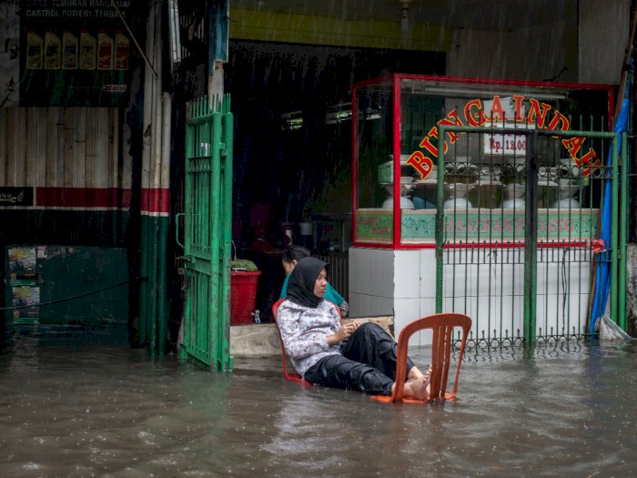 FOTO: Suasana Banjir di Jakarta