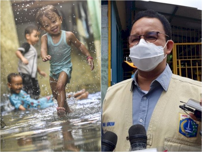  Banjir Jakarta Makan Korban, Anies Baswedan Ingatkan Warga Tegur Anak-anak yang Main Air