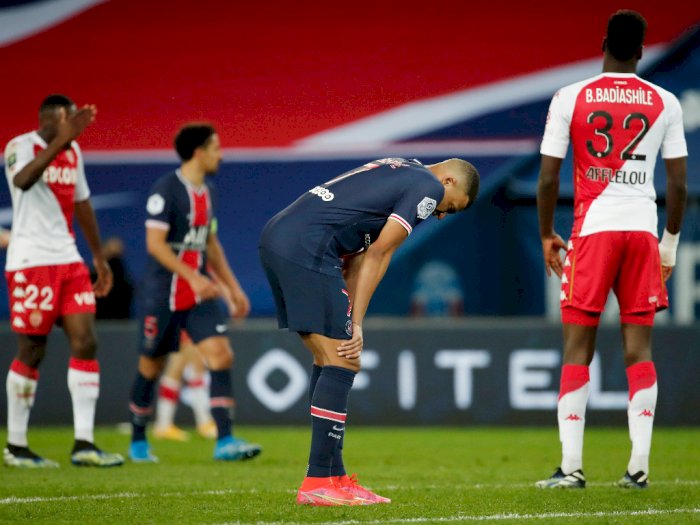 FOTO: Liga Prancis, PSG Dipermalukan 0-2 Oleh Monaco