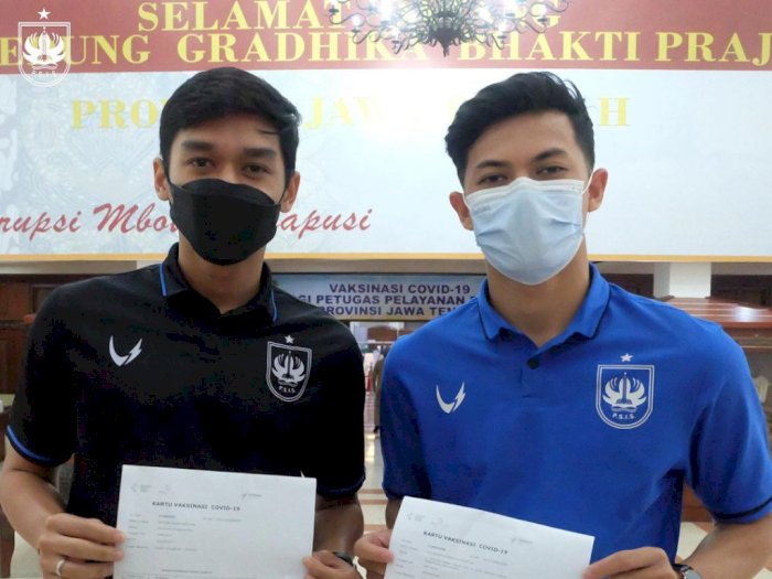 Jadi Perwakilan Atlet, Dua Pemain PSIS Semarang Divaksin Sinovac
