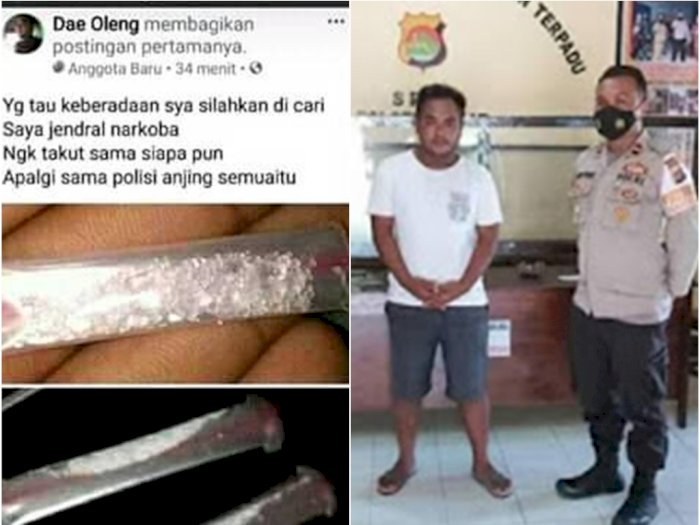 Sok Jago Ngaku Jenderal Narkoba, Pria Ini Berani Menantang Polisi Sambil Memaki