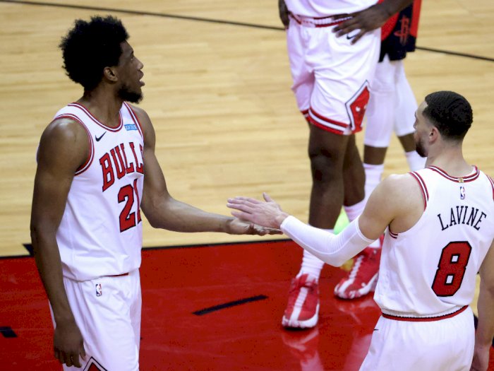 FOTO: Kalahkan Rockets 120-100, Bulls Berikan Rockets 8 Kekalahan Beruntun
