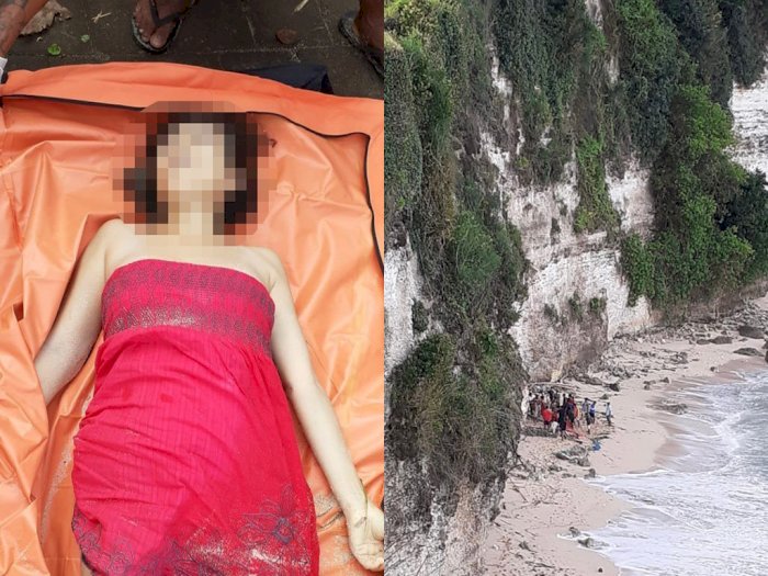 Geger Warga Temukan Mayat Wanita di Bawah Tebing Pantai Bingin, Penuh Luka Memar