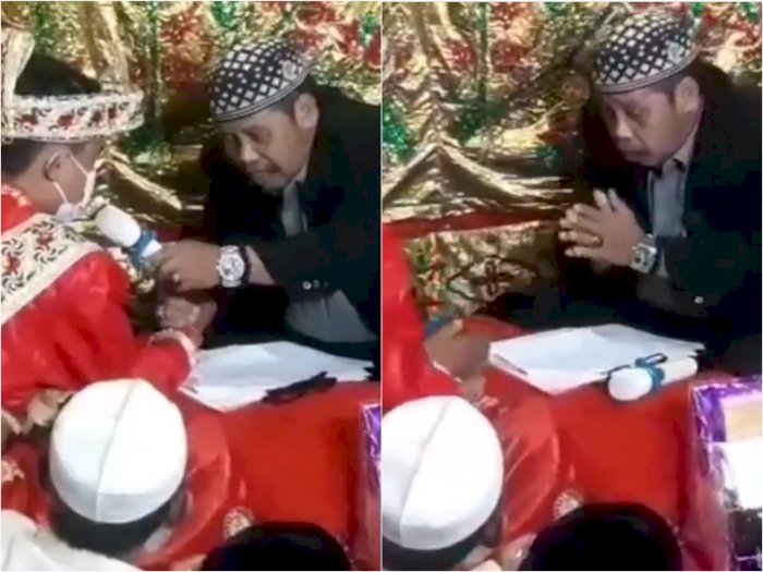 Video Momen Pria Bisu Ijab Kabul Saat Menikah, Netizen Salfok Kode dari Penghulu