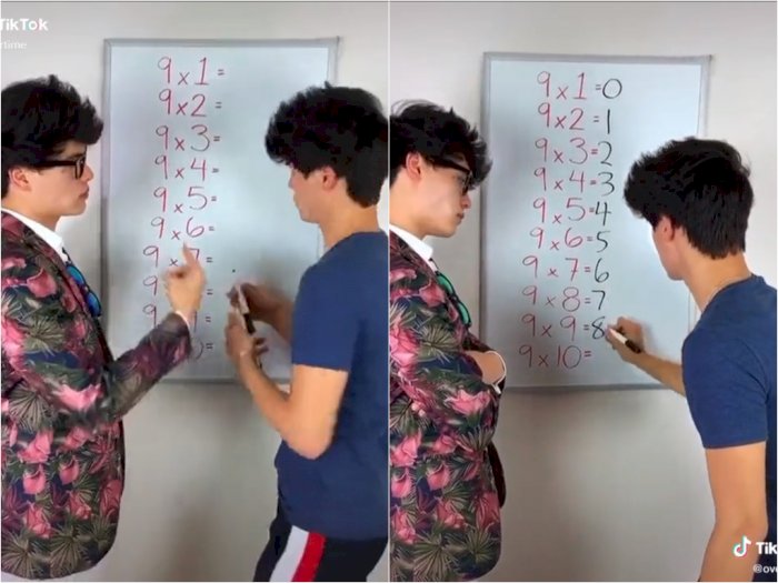  Video Pria yang Bagikan Tips Hitung Cepat Matematika Perkalian Sembilan, Bikin Terpukau