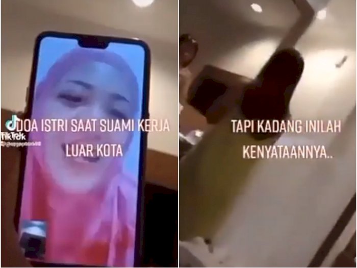 Viral, Video Suami Rekam Video Call dengan Istri Sambil Pamer Selingkuhan, Netizen Geram
