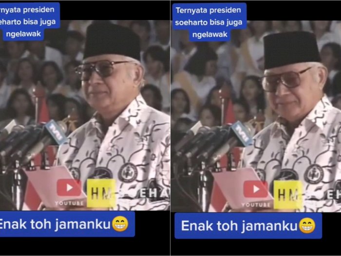 Heboh Video Soeharto Ngelawak Bikin Para Hadirin Tertawa, Netizen Malah Nostalgia