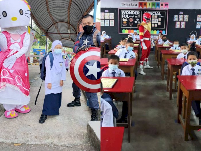 Tenangkan Pikiran Siswa di Hari Pertama Belajar, Banyak Sekolah di Malaysia Sewa Maskot