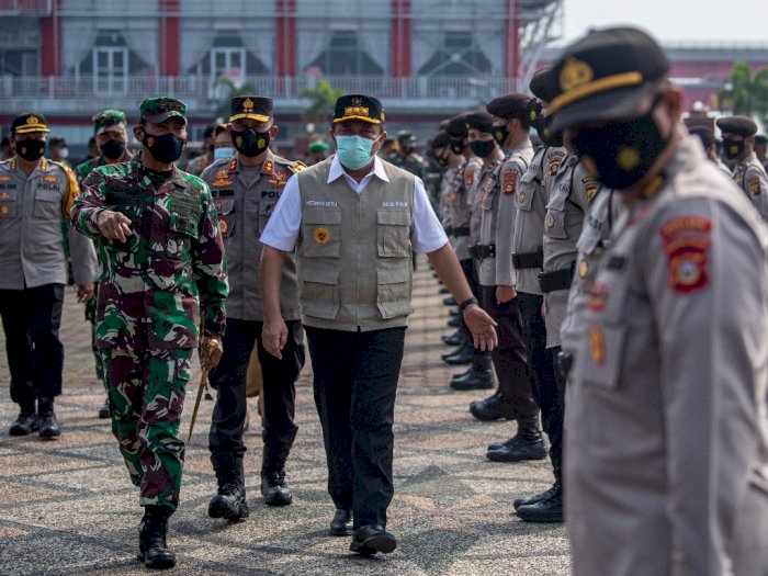FOTO: Apel Gelar Pasukan Kompi Tracer dan Vaksinator COVID-19 di Palembang