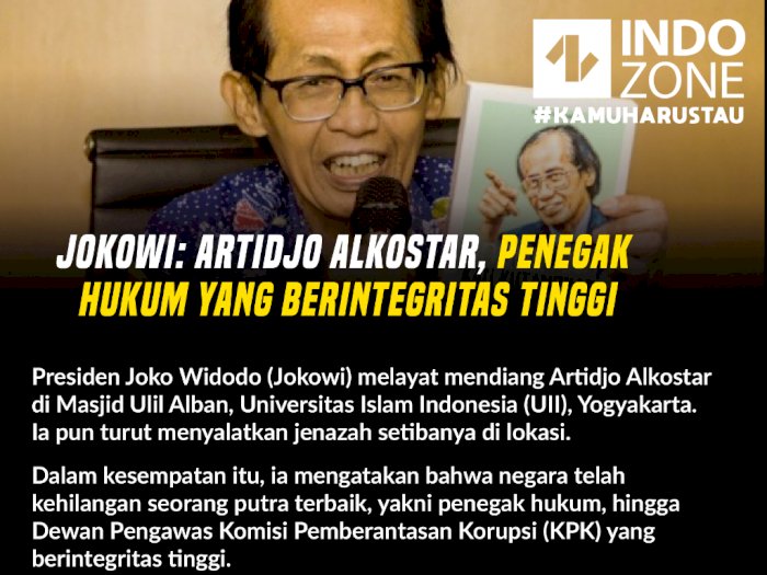 Jokowi: Artidjo Alkostar, Penegak  Hukum yang Berintegritas Tinggi